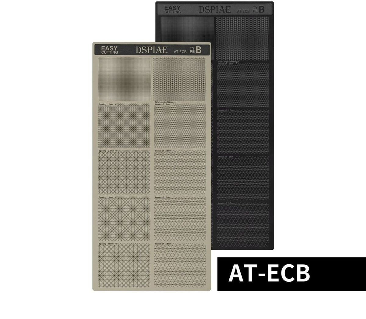 Tapis de découpe pour ruban de masquage DSPIAE AT-ECB type B, 110 x 233 mm (motifs polygonaux)
