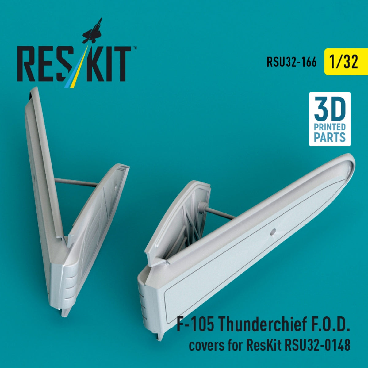 RESKIT RSU32-0166 F-105 Thunderchief F.O.D. covers for ResKit RSU32-0148 (3D Printed) 1/32