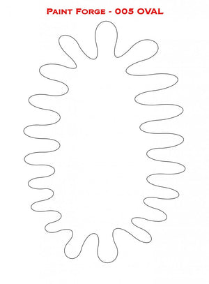 Pochoir ovale Paint Forge PFST005L – image 2