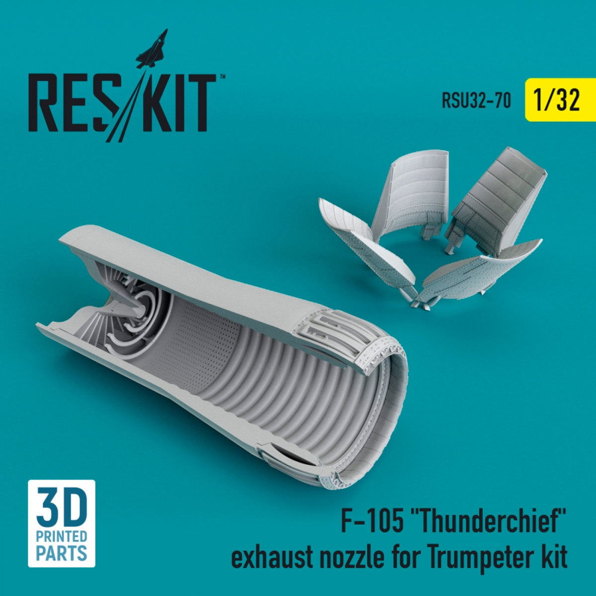 RESKIT RSU32-0070 F-105 "THUNDERCHIEF" EXHAUST NOZZLE FOR TRUMPETER KIT 1/32