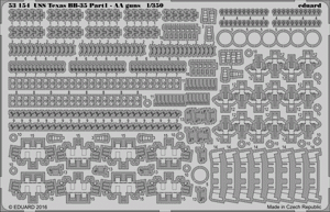Eduard 53154 USS Texas BB-35 pt 1 - AA guns TRUMPETER 1/350