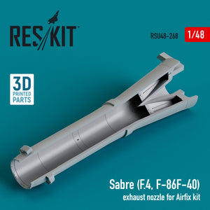 RESKIT RSU48-0268 Tuyère d&amp;#39;échappement Sabre (F.4, F-86, F-40) pour maquette Airfix (Impression 3D) 1/48 – image 2
