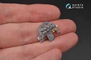 Intérieur imprimé en 3D et coloré sur papier décalcomanie Quinta Studio QD32045 Bf 109G-10 (pour maquette Revell) 1/32 – image 5