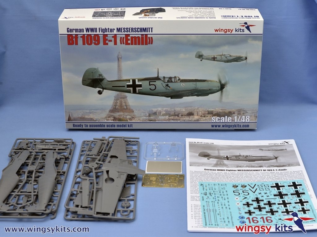 Wingsy Kits D5-07 German WWII Fighter MESSERSCHMITT Bf 109 E-1 1/48 – Bild 2