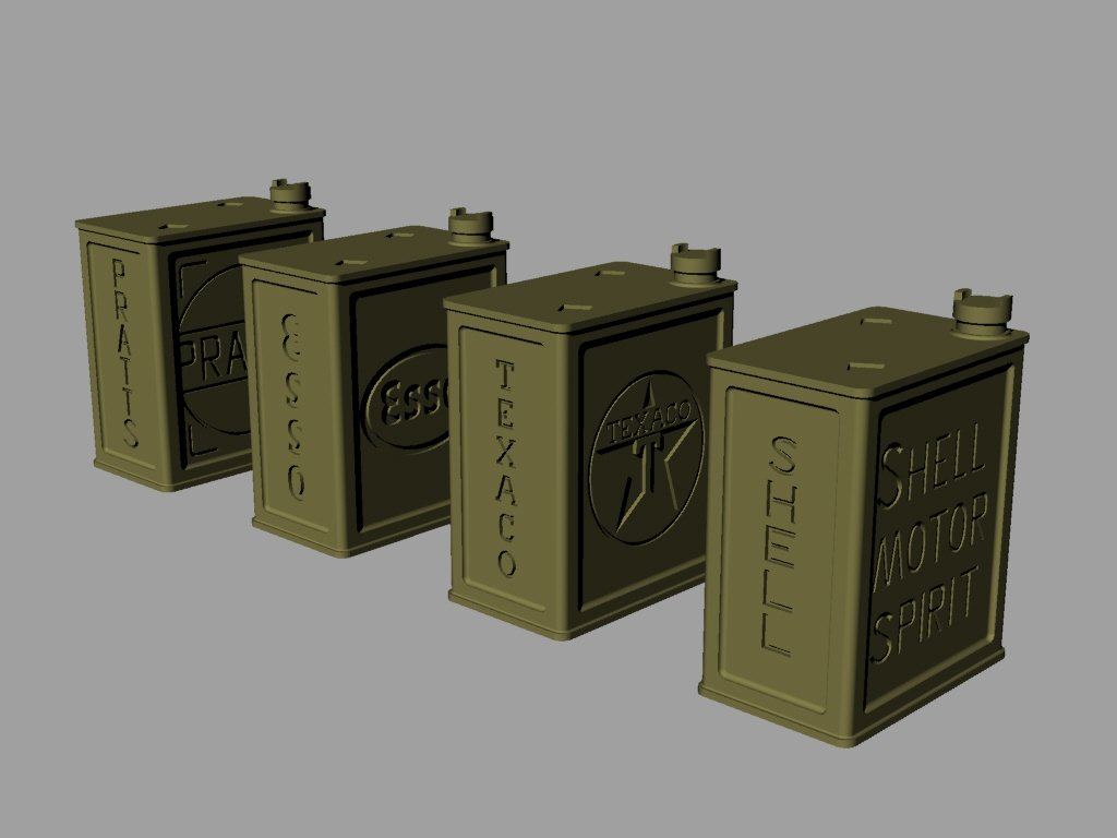Panzer Art RE35-147 2 Gal British “POW” canisters (commercial set) 1/35 – image 2