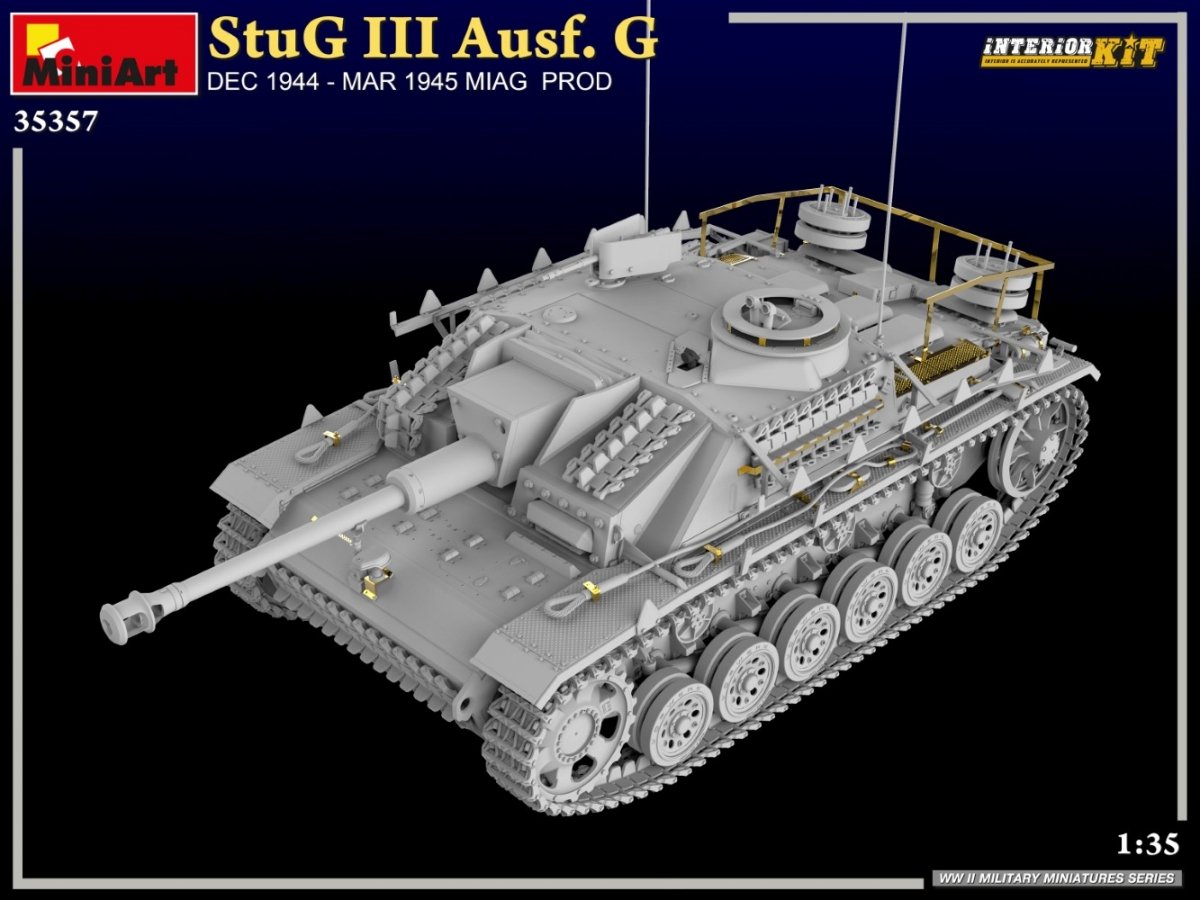 MiniArt 35357 StuG III Ausf. G DÉC. 1944 – MARS 1945 MIAG PROD. KIT D&amp;#39;INTÉRIEUR 1/35 – image 5