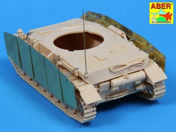 Aber 72A05 Osłony boczne do PzKpfw IV (H.J),Brummbar / Side skirts for PzKpfw IV (H.J),Brummbar 1/72 – zdjęcie 4