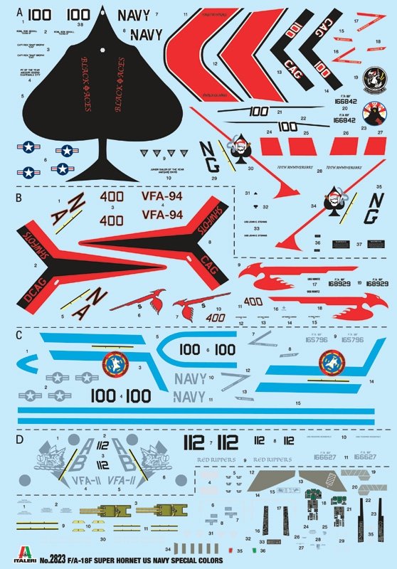 Italeri 2823 F/A-18F U.S. Navy Special Colors 1/48 – imagen 4