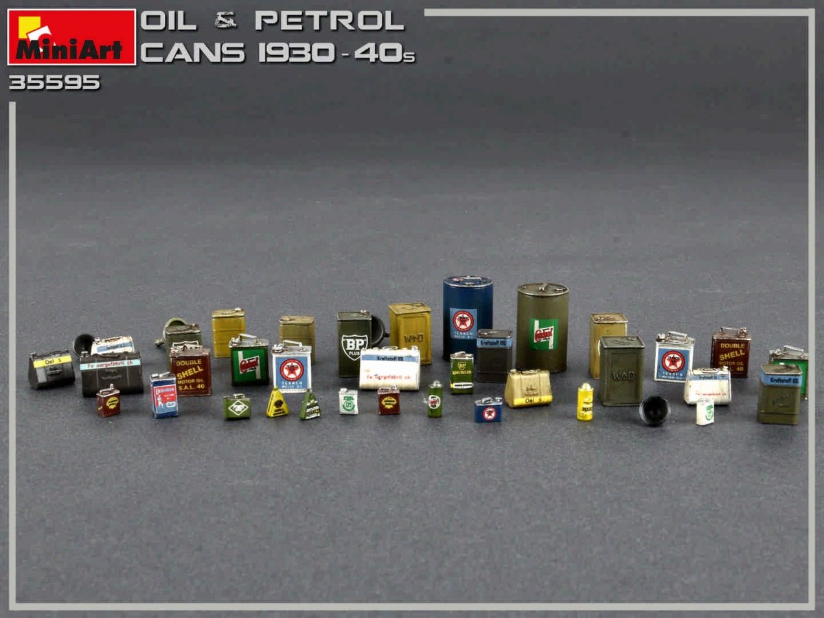 MiniArt 35595 OIL &amp;amp; PETROL CANS 1930-40s 1/35 – imagen 4
