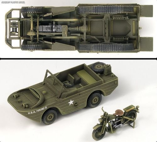 Academy 13408 M3 HALF TRACK &amp;amp; 1/4ton AMPHIBIAN VEHICLE 1/72 – Bild 3