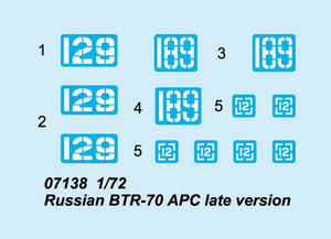 Trumpeter 07138 Russian BTR-70 APC late version 1/72 – Bild 2