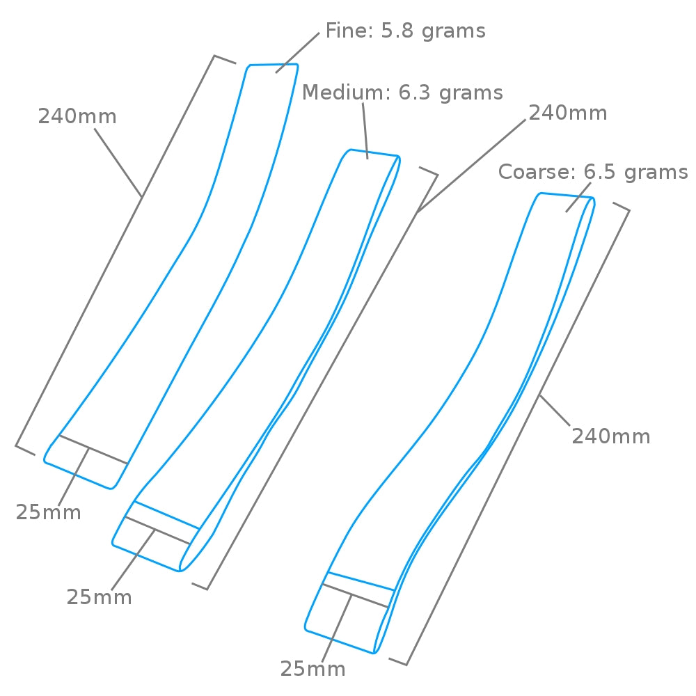 Modelcraft PFL6025-3 Sanding Bands (25mm) x 3 – image 2