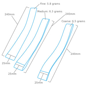 Modelcraft PFL6025-3 Sanding Bands (25mm) x 3 – image 2