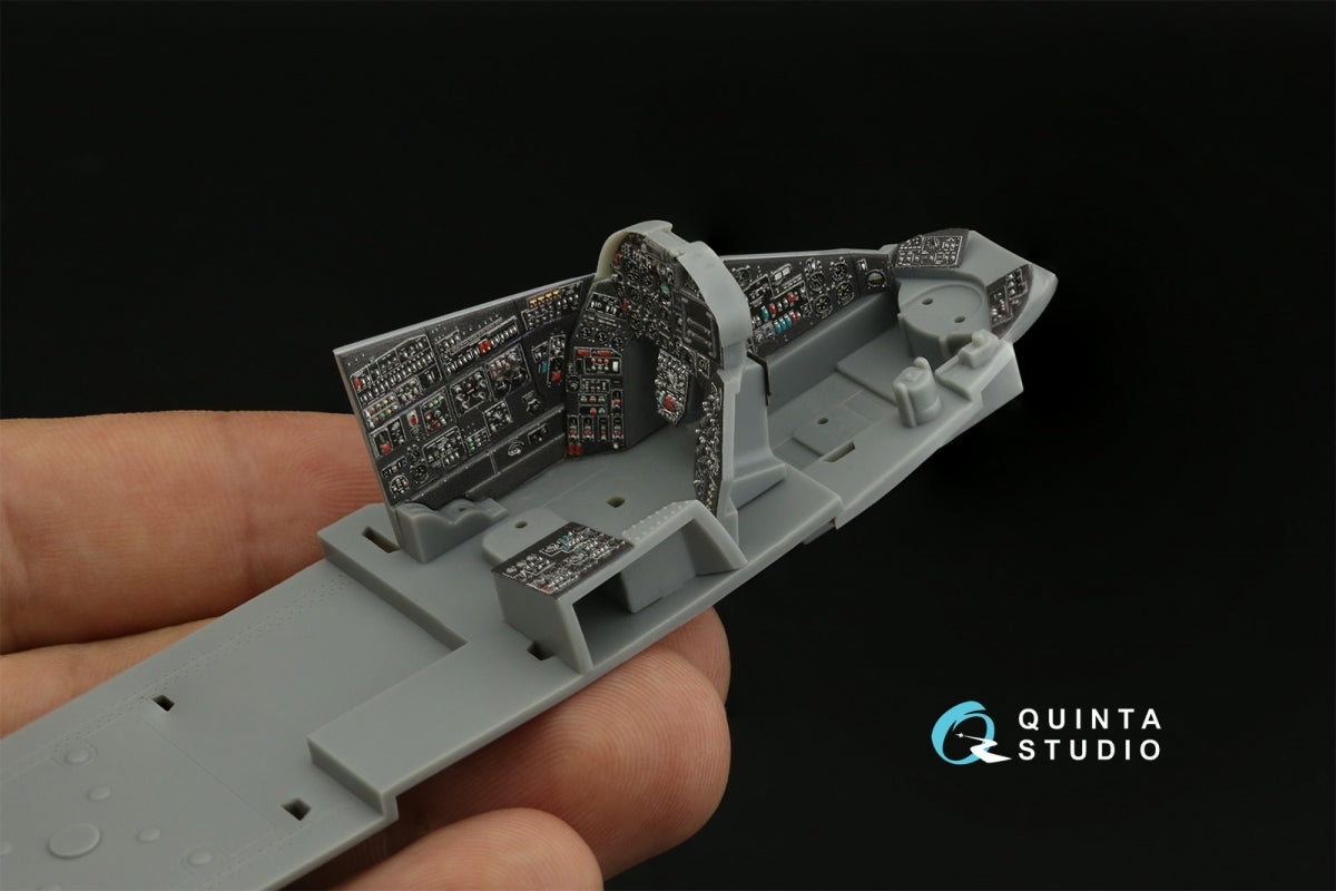 Intérieur imprimé en 3D et coloré sur papier décalcomanie Quinta Studio QDS-48406 Mi-24 Nato Hind (Trumpeter) (Petite version) 1/48 – image 9