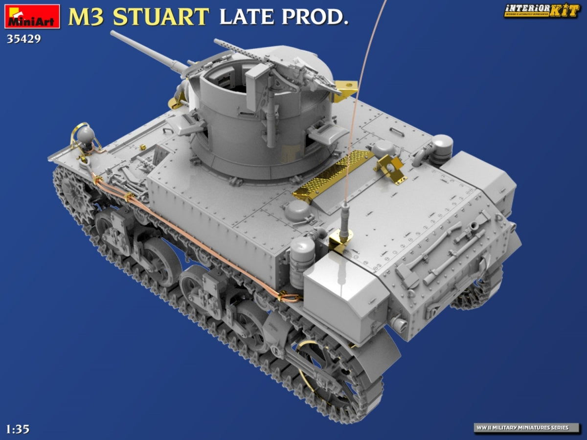 MiniArt 35429 M3 STUART LATE PROD. INTERIOR KIT 1/35 – zdjęcie 7