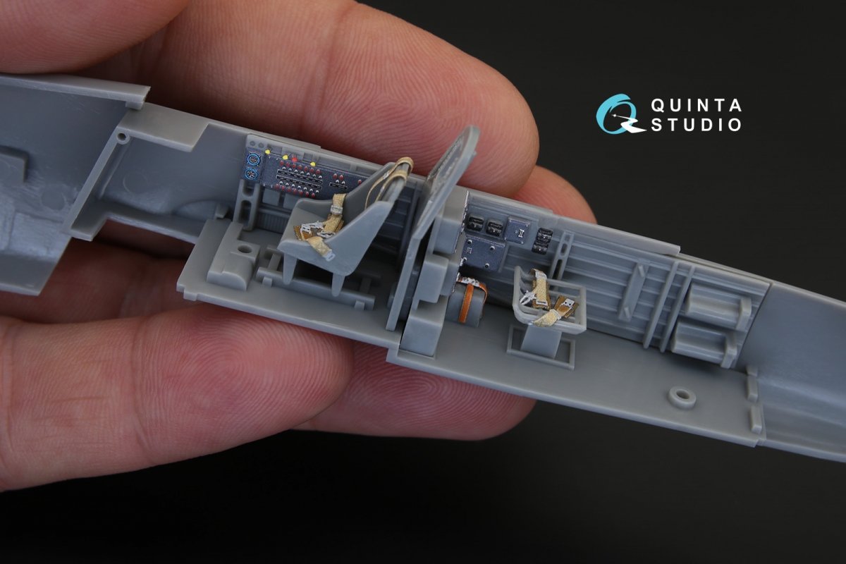 Quinta Studio QD48092 Ju 87D/G 3D-Printed &amp;amp; coloured Interior on decal paper (for Hasegawa kit) 1/48 – immagine 10