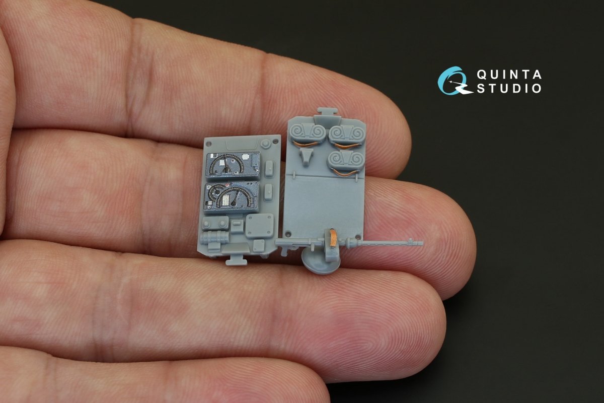 Quinta Studio QD48078 Fi-156 3D-Printed &amp;amp; coloured Interior on decal paper (for Tamiya kit) 1/48 – immagine 9