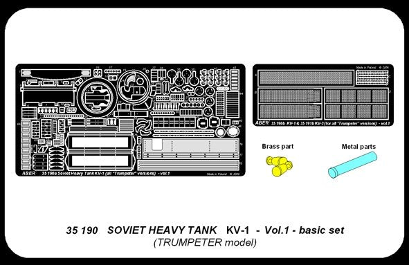 Aber 35190 Russian heavy tank KV-1 - vol.1 - basic set 1/35 – Bild 5