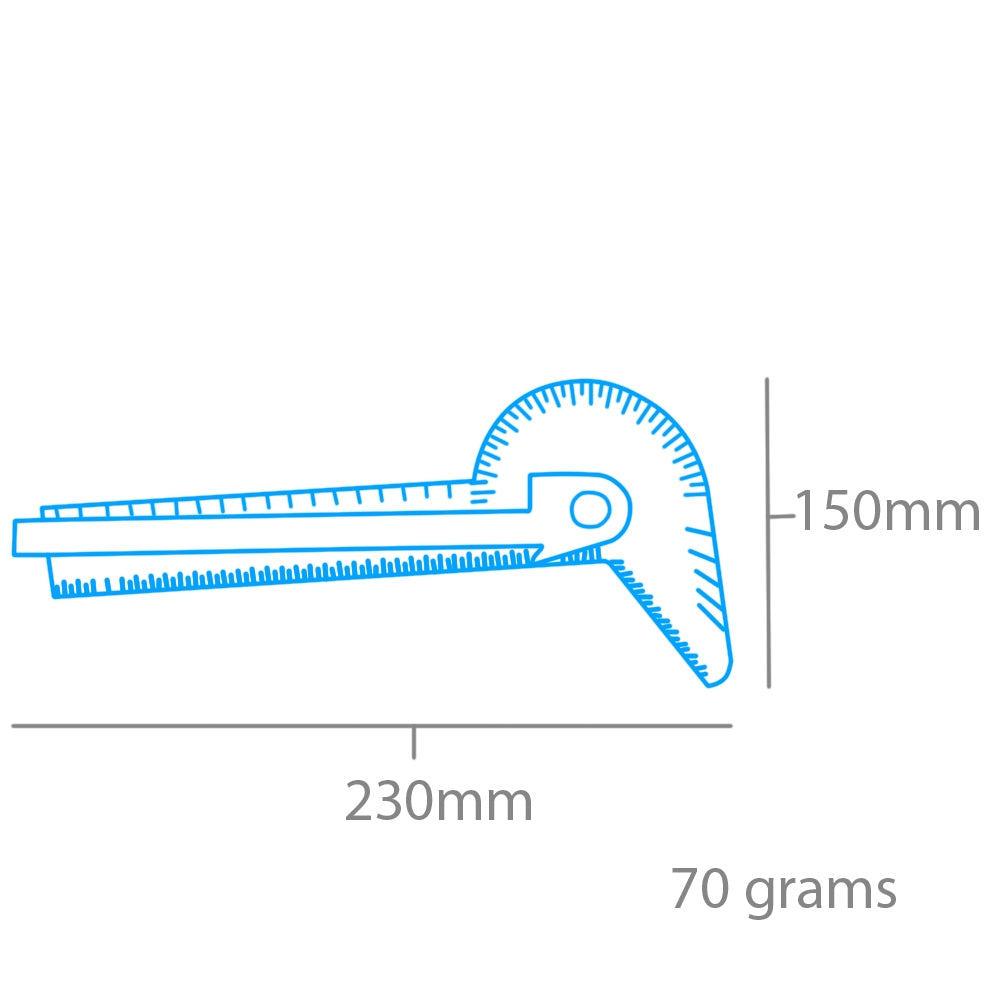 Modelcraft PGA5001 5 in 1 Angle Tool &amp;amp; Gauge (100mm) – zdjęcie 2