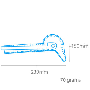 Modelcraft PGA5001 5 in 1 Angle Tool &amp;amp; Gauge (100mm) – zdjęcie 2