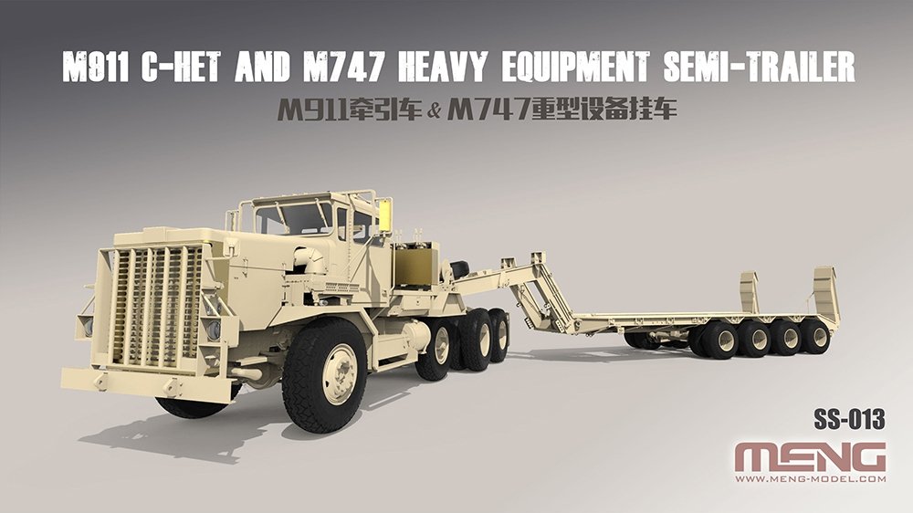 Meng Model SS-013 M911 C-HET and M747 Heavy Equipment Semi-Trailer 1/35 – zdjęcie 2