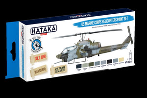 Kit de peinture Hataka HTK-BS14 pour hélicoptères du Corps des Marines des États-Unis (8 x 17 ml) – image 3