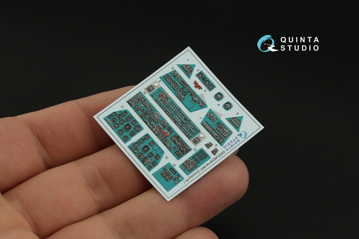 Quinta Studio QD48339 Mi-8MT 3D-Printed &amp;amp; coloured Interior on decal paper (Zvezda) 1/48 – Bild 7