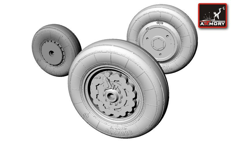 Armory Models AW72009 Sukhoj Su-7BKL wheels 1/72 – immagine 4