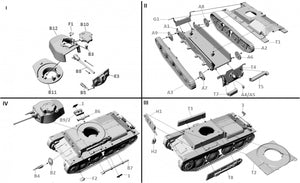 First To Fight PL109 Niemiecki czołg lekki Pz.Kpfw 38 Ausf. D 1/72 – imagen 3