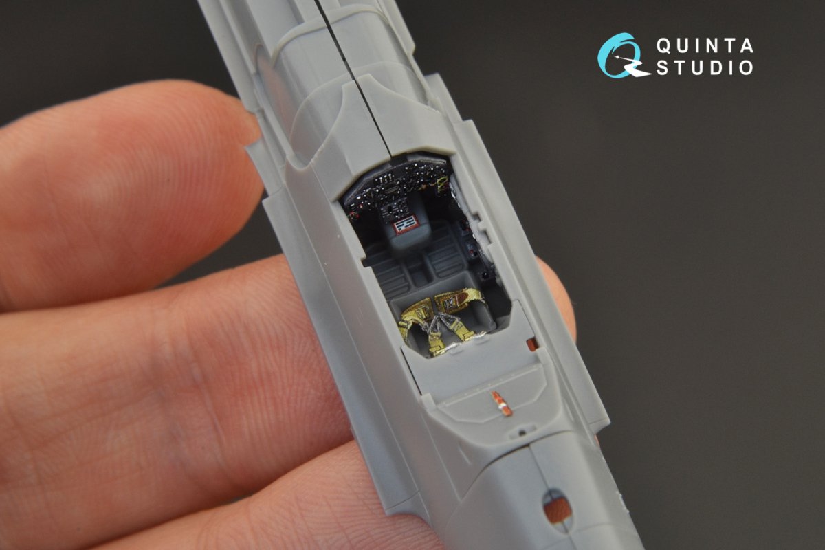 Quinta Studio QD72037 Bf 109 G-6 3D-Printed &amp;amp; coloured Interior on decal paper (Tamiya) 1/72 – immagine 5