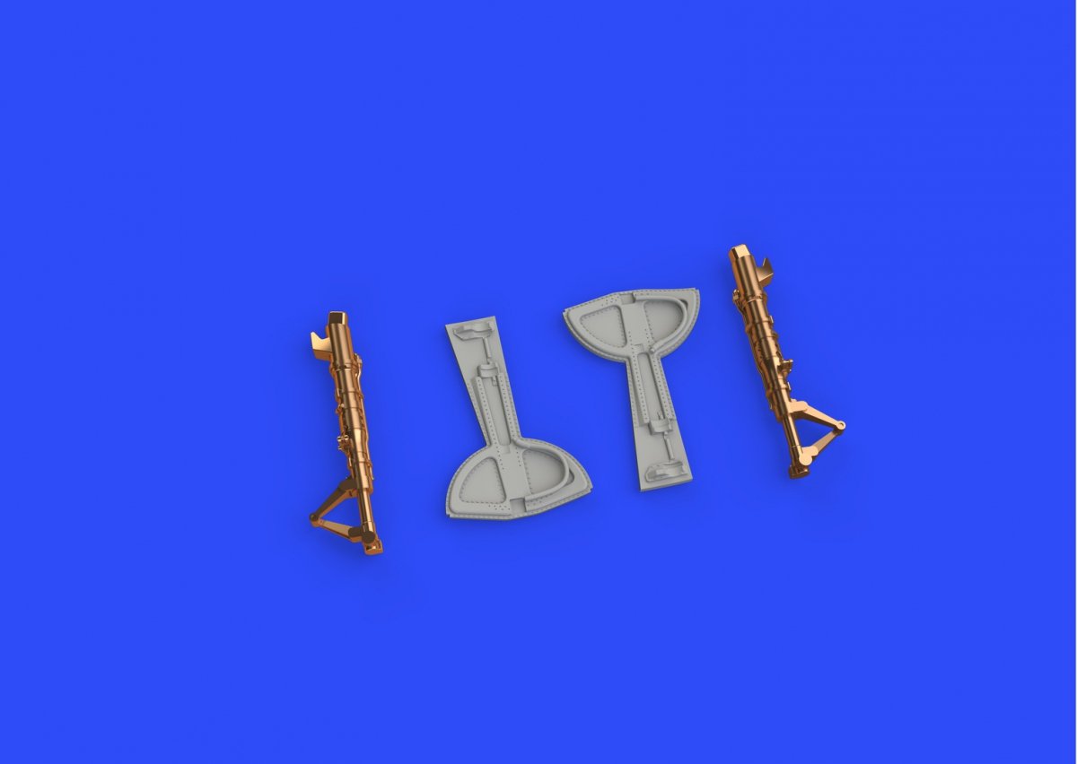 Eduard 648308 Bf 109F undercarriage legs BRONZE EDUARD 1/48 – zdjęcie 4