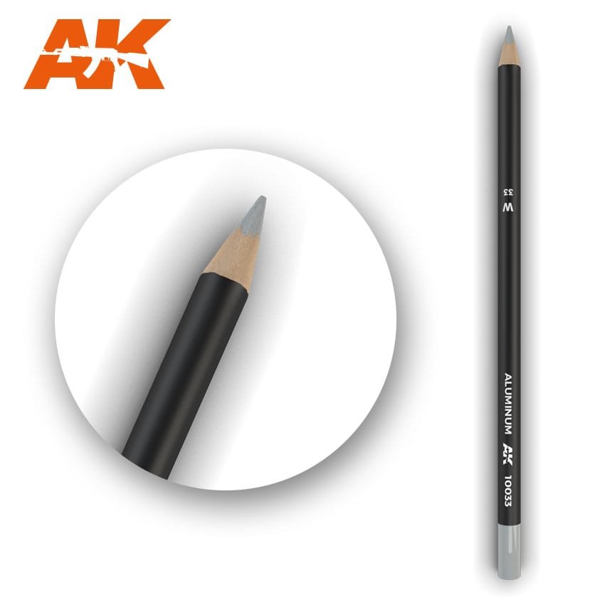 AK Interactive AK10033 Watercolor Pencil ALUMINIUM