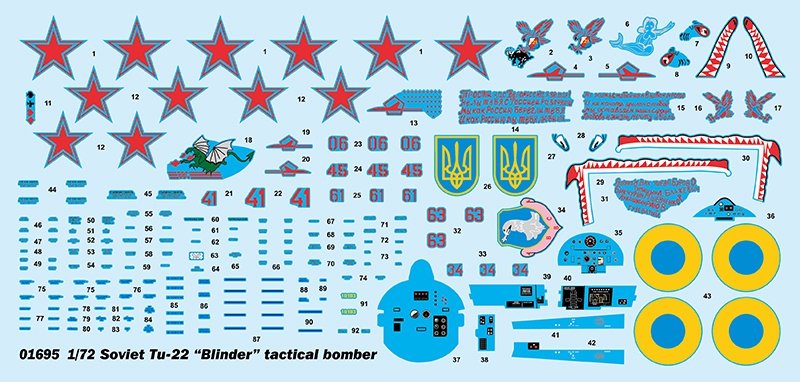 Trumpeter 01695 Soviet Tu-22 &amp;quot;Blinder&amp;quot; tactical bomber 1/72 – immagine 4