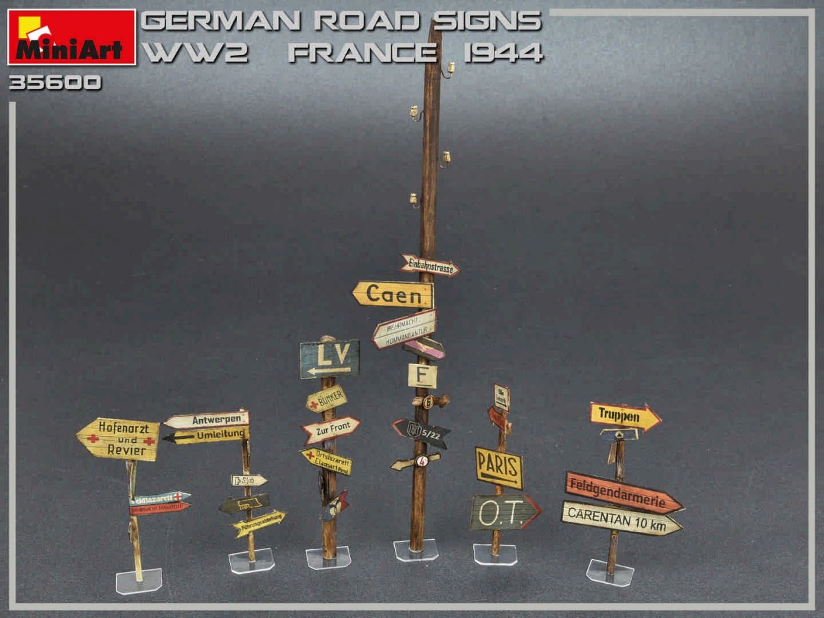MiniArt 35600 GERMAN ROAD SIGNS WW2 (FRANCE 1944) 1/35 – image 6