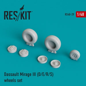 RESKIT RS48-0029 Mirage III (D/E/R/S) wheels set 1/48
