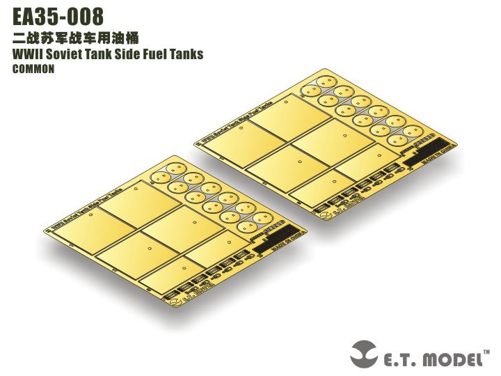 E.T. Model EA35-008 WWII Soviet Tank Side Fuel Tanks 1/35 – imagen 2
