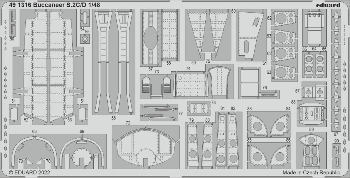 Eduard BIG49358 Buccaneer S.2C/ D AIRFIX 1/48 – immagine 2