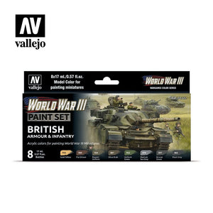Vallejo 70222 WWIII British Armour &amp;amp; Infantry 8x17ml