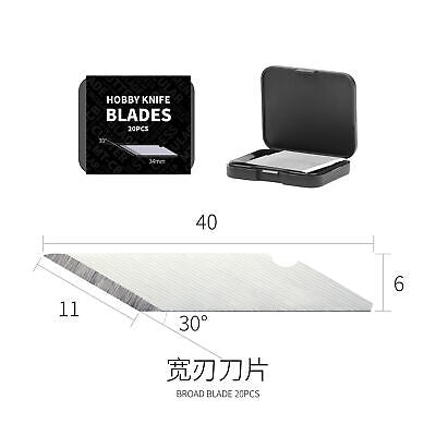 DSPIAE DK-B01 Hobby Knife Blades (20 pcs) / Ostrza do noży hobbystycznych (20 szt.)