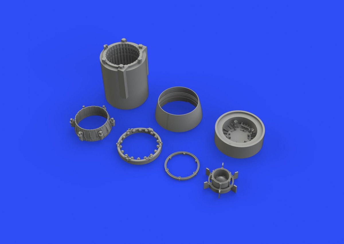 Eduard 648509 MiG-23BN exhaust nozzle 1/48 EDUARD, TRUMPETER – immagine 3