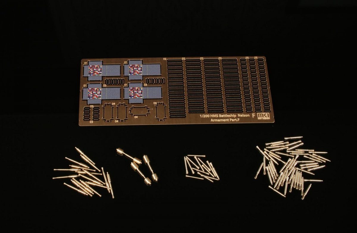 MK1 Design MS-20010 HMS NELSON ARMAMENT SET 1/200 – zdjęcie 11
