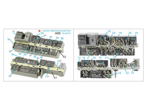 Quinta Studio QD35117 AH-64D Extended forward avionics bays 3D-Printed &amp;amp; coloured Interior on decal paper (Meng) 1/35 – Bild 2
