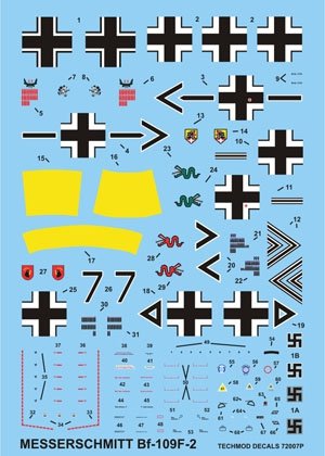 Techmod 72007 - Messerschmitt Bf 109F-2 1/72