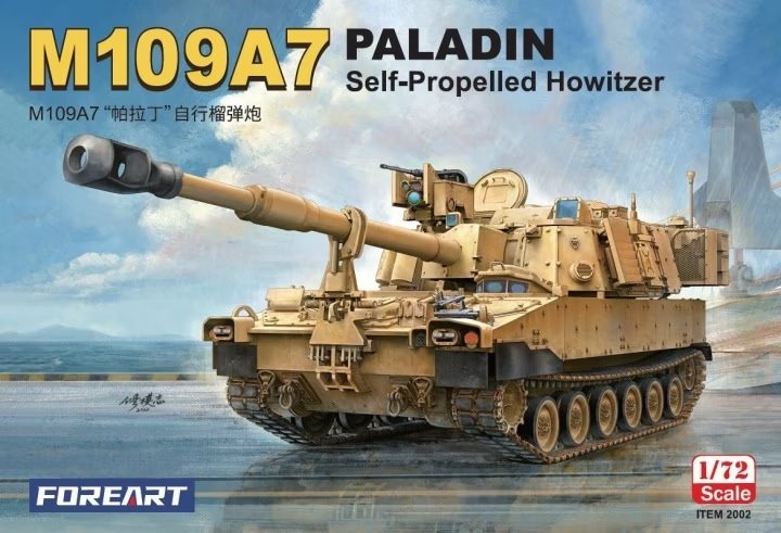 ForeArt 2002 M109A7 Paladin Obusier automoteur 1/72