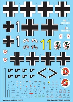 Techmod 24009 - Messerschmitt Bf 109E-3 1/24