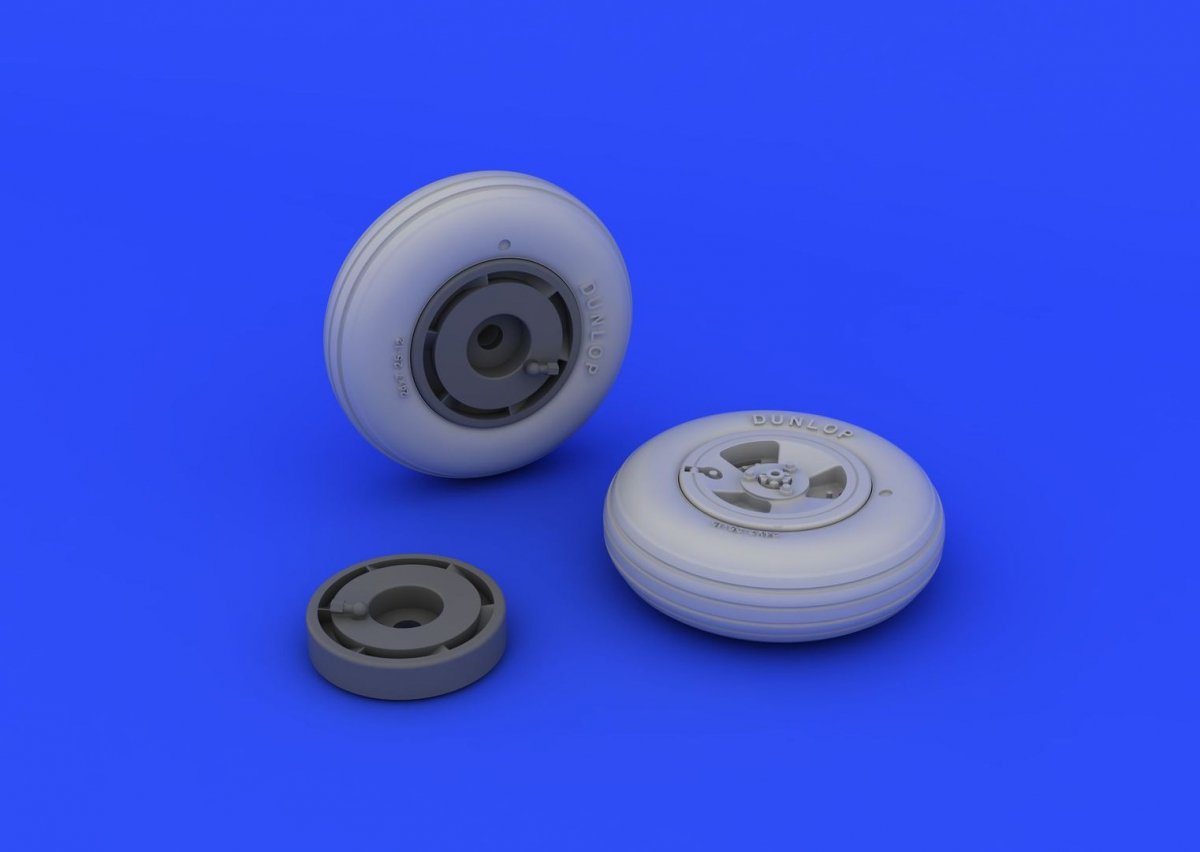 Eduard 648218 Spitfire Mk. XVI wheels - 3 spoke 1/48 (EDUARD) – immagine 3