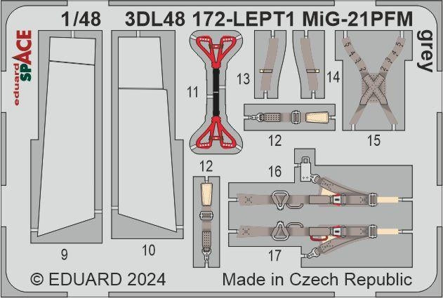 Eduard 3DL48172 MiG-21PFM grey SPACE EDUARD 1/48 – zdjęcie 3