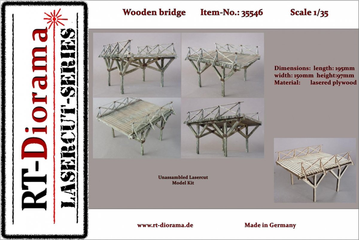 RT-Diorama 35546 Pont en bois 1/35 