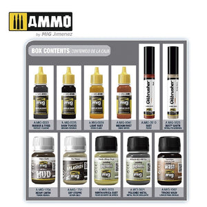 AMMO of Mig Jimenez 7808 SUPER PACK TRACKS &amp;amp; WHEELS – Bild 2