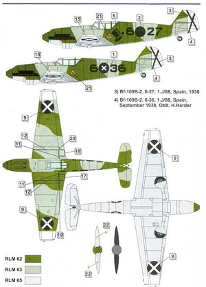 Dora Wings 48009 Bf.109 A/B Legion Condor 1/48 – Bild 7